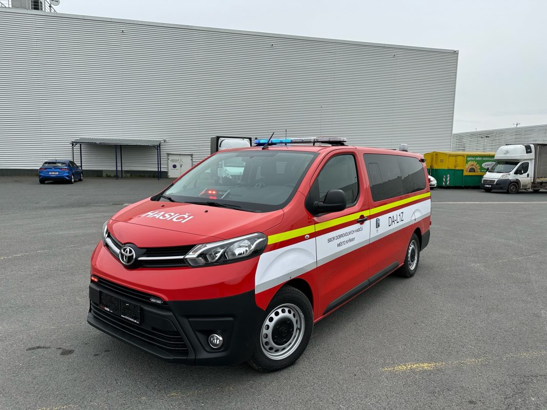 Toyota Přestavba modelu Proace na Hasičský vůz DA1LZ dle vyhlášky 53/2010.